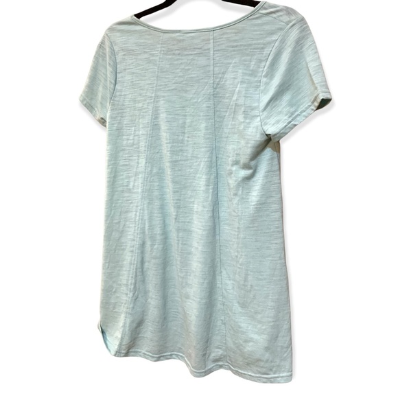 New with tags Umgee light blue top with ruffles size small - Picture 2 of 3